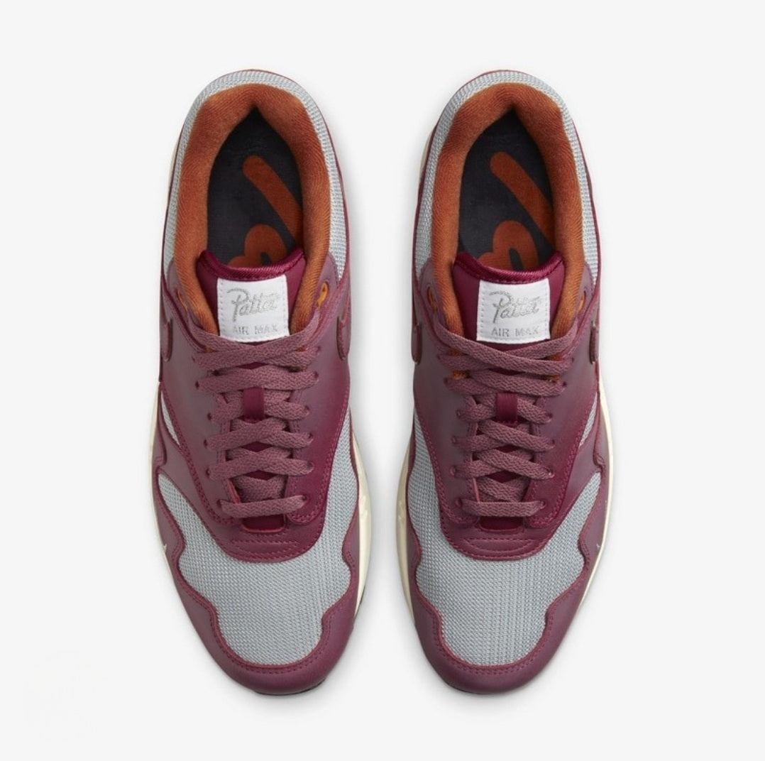Nike Air Max 1 Patta Waves Rush Maroon