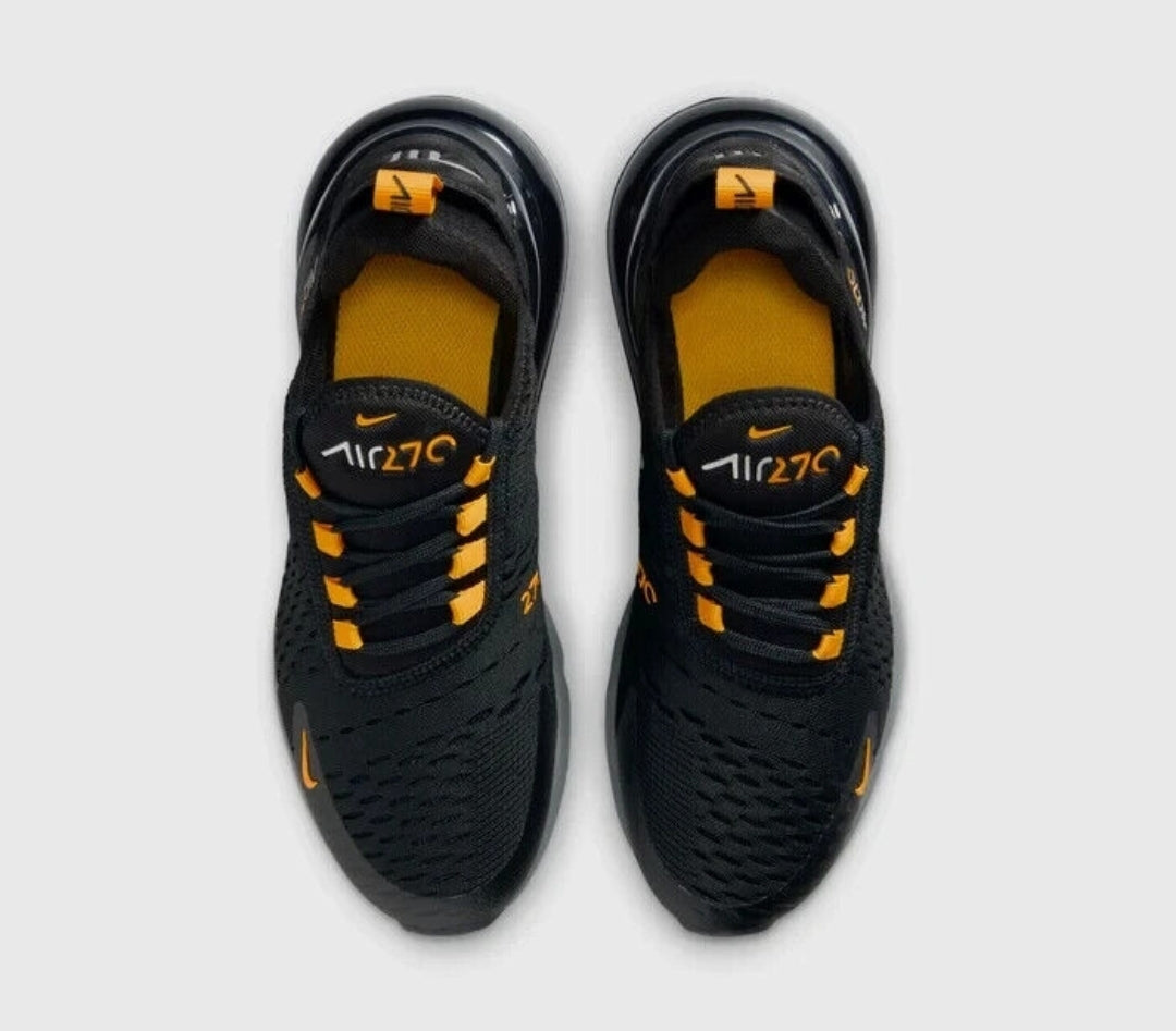Nike Air Max 270 GS Black Orange Silver