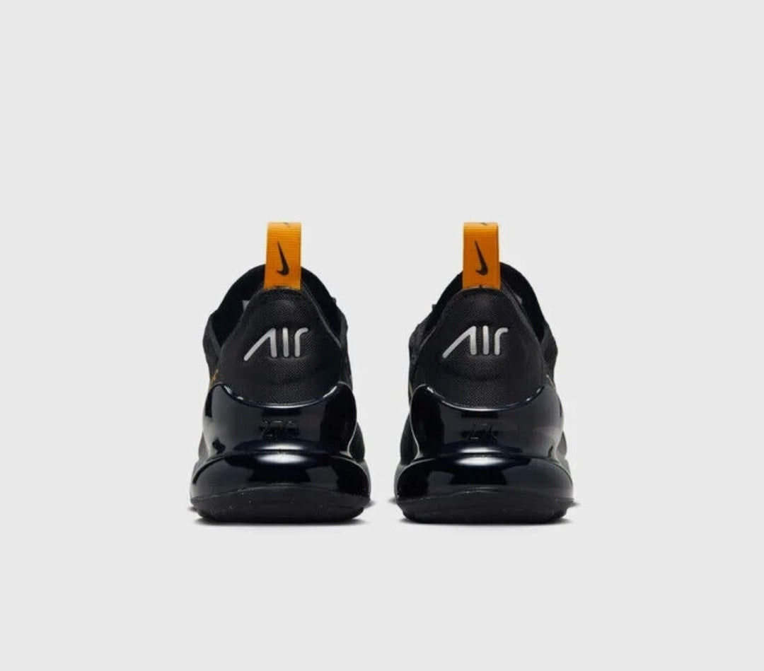 Nike Air Max 270 GS Black Orange Silver