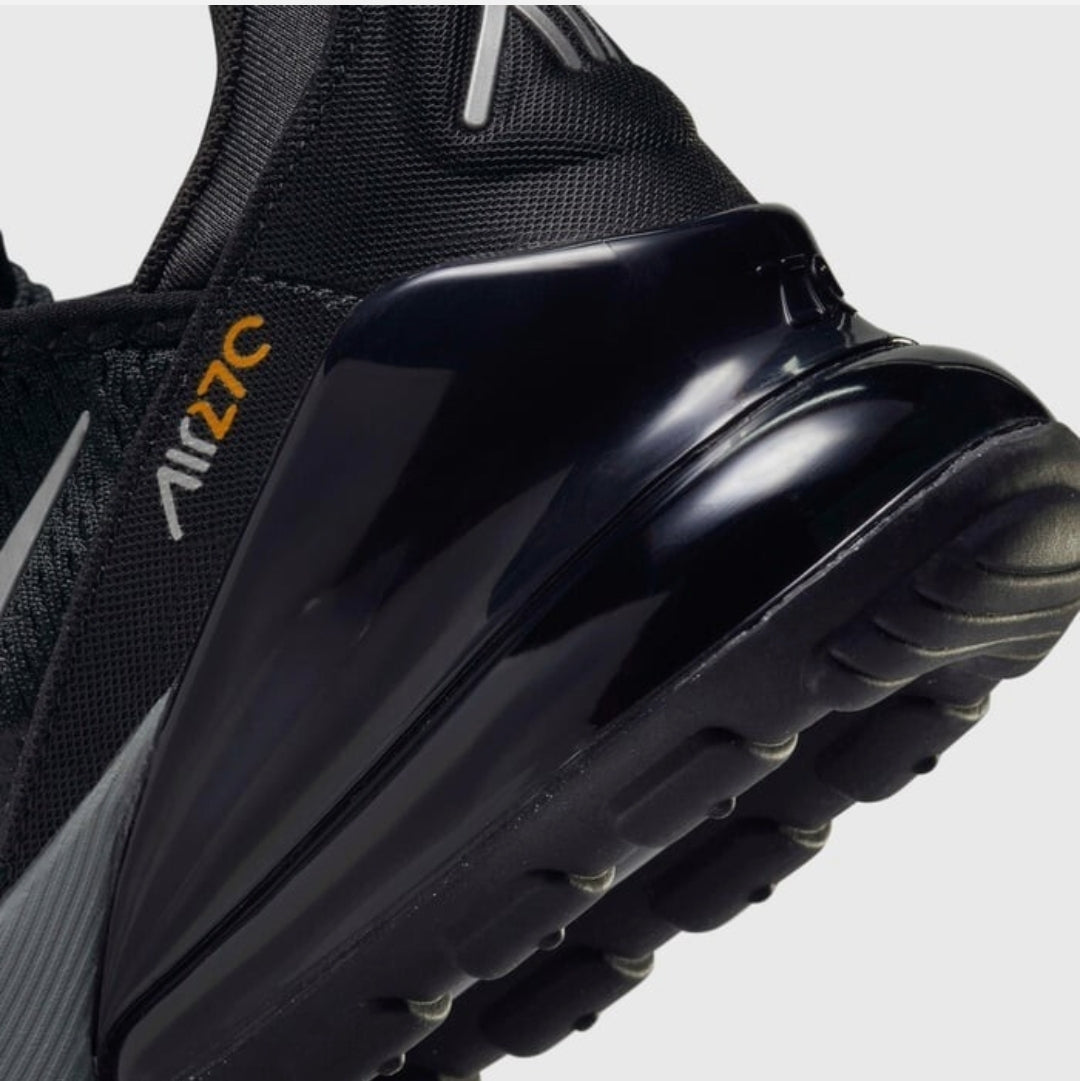 Nike Air Max 270 GS Black Orange Silver