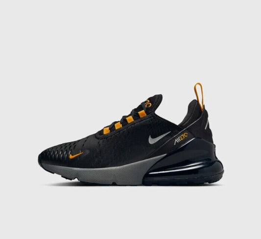 Nike Air Max 270 GS Black Orange Silver